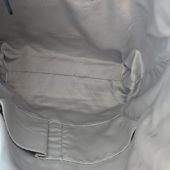 Coach Laura patent leather satin fabric navy blue sholder tote bag. - Picture 10 of 11